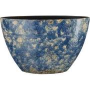 Mica Decorations Bloempot Antica - 41x20x26 cm - Terracotta - Blauw