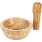 Decopatent® Vijzel met stamper van Bamboe Hout Ø13 cm - Fijnstampen en...