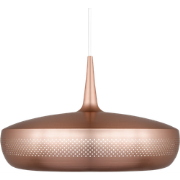 Clava Dine hanglamp brushed copper - met koordset wit - Ø 43 cm