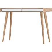 Ena dressing table houten kaptafel whitewash - 110 x 42 cm