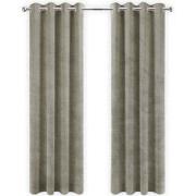 LW Collection LW Collection Gordijnen taupe Velvet Kant en klaar 270x1...