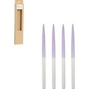 Mica Decorations Dip-dye Dinerkaars - Set van 4 - H28 cm - Lichtblauw