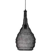 PTMD Sarsa Hanglamp - H56 x Ø31 cm - Ijzer - Zwart