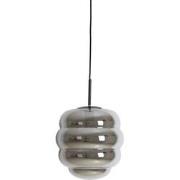 Light&living Hanglamp Ø30x37 cm MISTY smoke glas+mat zwart