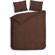 Heckett & Lane Dekbedovertrek Franela Brandy Brown 200 x 200 220 cm + ...