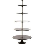 Light&living Etagere 5 laags Ø79x175 cm VERMENTINO donker bruin marmer