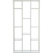 Light&living Kast open 100x36x200 cm PIUAR glas helder+crème