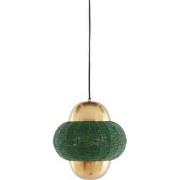 Light&living Hanglamp Ø26x28 cm CETARA kralen donker groen+brons