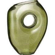 Mica Decorations Vaas Jay - 18x7.5x22.5 cm - Glas - Licht Groen