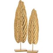 J-line - Set Van 2 Bomen Fore Metaal Goud - 25x13x94cm