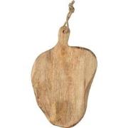 J-line - Snijplank Ovaal Organic Hout Large - 43x27x2.5cm