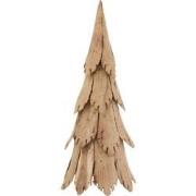 J-line - Kerstboom Stukken Hout Naturel Small - 23x23x58cm