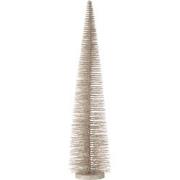 J-line - Kerstboom Decoratief Glitter Plastie Greige Large - 15x15x61c...