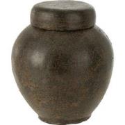 J-line - Pot Met Deksel Terracotta Bruin Large - 25x25x25cm