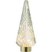 J-line - Kerstboom Led Glas Transparant Large - 18x18x47cm