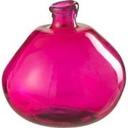 J-line - Vaas Bubbel Glas Fuchsia - 31.5x31.5x32cm