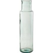 J-line - Vaas Cilinder Gerecycleerd Glas Large - 14.5x14.5x55cm