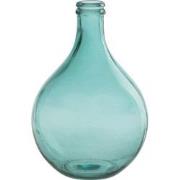 J-line - Vaas Lissabon Glas Aqua Small - 27x27x43cm