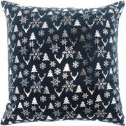 Unique Living | Kussen Bernt 45x45cm dark blue | Kussen woonkamer of s...