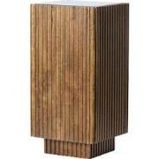 Light&living Zuil 30x30x60 cm GATURA hout donker bruin+glas bruin