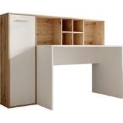 Meubella Bureau Elze - Eiken - Wit - 158 cm