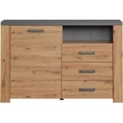 Kleine Buffetkast 1 Deur 3 Laden en 1 Nis L127 cm - Follow