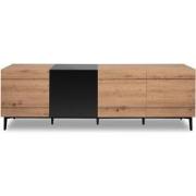 Buffet Bas 4 Deuren decor Licht Hout L200 cm - Nola