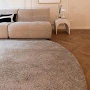 Rond Berber Vloerkleed Zand Nador Beige,Zand - Wol