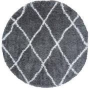 Vloerkleed Jeffie Grey Rond ø120 cm