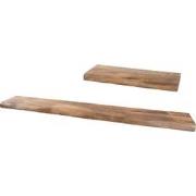 Wandplank Pure Mangohout - Set van 2 Groot