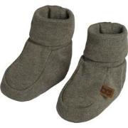 Baby's Only Slofjes Melange - Khaki - 0-3 mnd - 100% ecologisch katoen