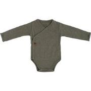 Baby's Only Rompertje lange mouw Melange - Khaki - 56 - 100% ecologisc...