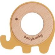 Baby's Only Houten baby bijtring - Bijtspeeltje olifant - Oker