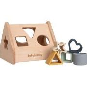 Baby's Only Houten vormenstoof huis met siliconen figuurtjes - Baby pu...