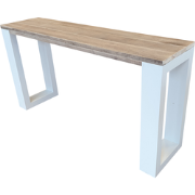 Wood4you - Sidetable New Orleans steigerhout enkel wit