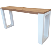 Wood4you - Sidetable enkel Roastedwood wit