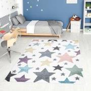 Tapijtenloods Vloerkleed Stars Laagpolig Anime Kids Creme Multi- 120x1...