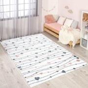 Tapijtenloods Vloerkleed Hartjes Laagpolig Anime Kids Creme- 120x170 C...