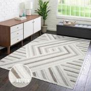 Tapijtenloods Vloerkleed Lindo Modern Woonkamer Creme Laagpolig- 200x2...