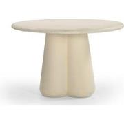 Eettafel Rond 150cm - Beige Beton Ciré - Mat Gelakt