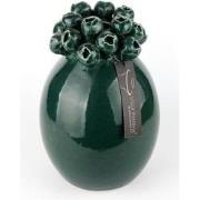 Villa Pottery  Kiekie Dark Green - 14.5x14.5x22