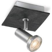 Home sweet home LED opbouwspot Stone ? 11.5 cm - mat staal