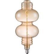 Edison Vintage LED filament lichtbron Spiraal - Amber - 18/18/40cm - g...