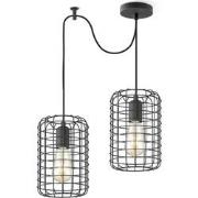 Home sweet home hanglamp Netting 2 lichts - zwart