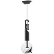 Move Me hanglamp Twist - zwart / Cone 5,5W - zwart zilver