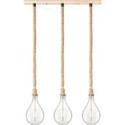 Home sweet home touw hanglamp Leonardo 3L Pear - helder