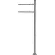 Brievenbusstandaard 120x40 cm zilver roestvrij staal ML design