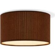 Corduroy Plafondlamp - Cilinder - Brown - Scandinavische stijl - ø30 x...