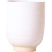 Kolibri Home | Glazed bloempot - Witte keramieken sierpot met glans - ...