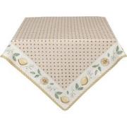 Clayre & Eef Tafelkleed  150x150 cm Beige Geel Katoen Vierkant Citroen...